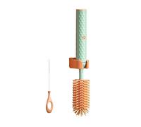 Qerwsdty Elettrica per Biberon, Set per la Pulizia Della Bottiglia per Capezzoli nel Silicone Elettrica per Tazza Impermeabile Verde
