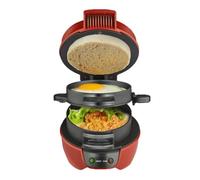 Qerwsdty Pressa per hamburger, hamburger, antiaderente, multifunzione, per hamburger, omelette, bistecca, colazione, panino, macchina, spina europea, durevole, facile da usare