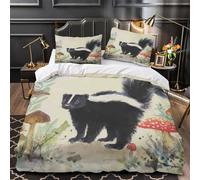 QEVAWPAE Figura del teschio copripiumino Set di 3 Pezzi microfibra stampa di 3D con federe cerniera nascosta con cerniera orrore gotico Set Di Copripiumino for coppie e ragazzi King（220x240cm）