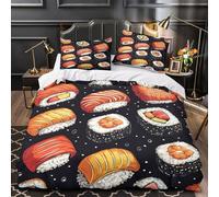 QEVAWPAE Surfista che cavalca l'onda Set Di Copripiumino 3 pezzi morbida stampa 3D con federe decorazione per camera da letto Avventura nell'oceano copripiumino for ragazze e adulti Double（200x200cm）