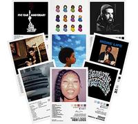 QEWRT Drake Posters - Poster con copertina di album, stampa musicale, su tela, decorazione artistica da parete per camera da letto, per adolescenti e ragazze, 20,3 x 30,5 cm, senza cornice