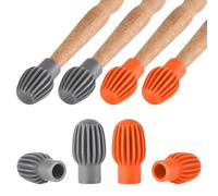 QEXUJOW Bacchette per batteria,Set di 4 copri-bacchette in silicone, compatibili con le bacchette del rullante, protettivi e resistenti all'usura, pratici accessori per strumenti musicali.