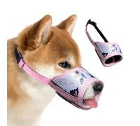 QEXUJOW Museruole per cani La museruola per cani impedisce di mordere e mangiare, abbaiare e masticare, museruola in nylon per cani di piccola e media taglia
