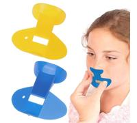 QEXUJOW Set di 2 pezzi per l'allenamento con il flauto nasale, strumento portatile per la pratica nasale, materiale professionale per la formazione sui fondamenti della musica.