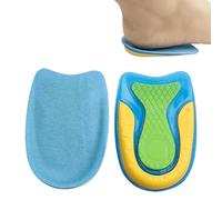 QEXUJOW Solette ortopediche,Un paio di cuscinetti in silicone per il tallone, ideali per alleviare il fastidio e adatti a patologie come speroni calcaneari e fascite plantare.