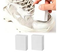 QEXUJOW Spazzole per scarpe,Confezione da 2 pezzi: Gomma multifunzione per la pulizia, smacchiatore per camoscio, spugna lucidante per scarpe, rimuovi polvere, spazzola per scarpe
