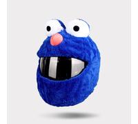 QEXWYSHAALC Copricasco da Moto Divertente e Pazzo Antipolvere Decorativo in Peluche con Cartoni Animati Copricasco Integrale Protettivo Divertente Attrezzatura da Guida e Accessori,S
