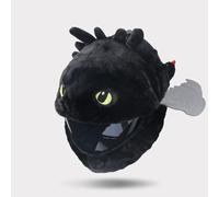 QEXWYSHAALC Copricasco da Moto Divertente e Pazzo Antipolvere Decorativo in Peluche con Cartoni Animati Copricasco Integrale Protettivo Divertente Attrezzatura da Guida e Accessori,A