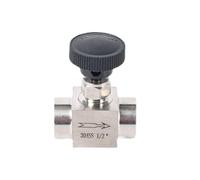 QF SS Regulating Valve 304 Stainless Steel Needle G1/8 G1/4 G1/2 Female Thread Precision Flow Control(G3-4)