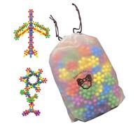 Qfdiwr 100 Pezzi Star Flex Giocattoli Kit Di Costruzione Di Blocco Di Neve STEM Interlocking Pedagogia Prescolare Connect Block Di Neve Giocattoli per Ragazze