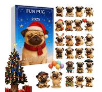 Qfdiwr Giocattoli per calendario 'Avvento - Ciondolo per cane 2D Souvenir - Calendario per conto alla rovescia 24 giorni per Natale, per ragazza, nipote, famiglia, amici, ragazzi, zaino