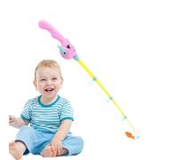 Qfdiwr Giocattolo da magnetico, canna da magnetica, animale manico design magnetico Toddler Fish Tod for Kids - Set di vasca da bagno per piscina telescopica per compleanno