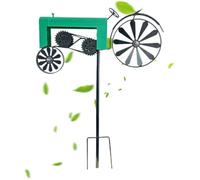 Qfdiwr Girouette Decorative da Esterno - Mulino a Vento Trattore per Prato | Metallo Resistente alle Intemperie - Decorazione Vegetale per Giardino, Terrazza ed Esterni