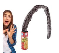 Qfdiwr Pesce di aprile, ripieno di serpente con patatine di patate,Serpente creativo in una lattina a sorpresa | Giocattolo di primavera di salto spaventato, scherzi di lattina di Gag, Giocattoli di
