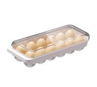 Qfdiwr Portauova per Frigorifero | 12 Scomparti Impilabile Contenitore Trasparente,Dispenser per Uova con Coperchio,Per Frigorifero Cucina Casa Conservazione Alimentare Cottura Quotidiana