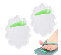 Qfdiwr Protezione per dita per sandali con cordino - Grips d'Emprise per dita - Pads trasparenti anti-shock autoadesivi lavabili separatore traspirante spiaggia donna uomo esterno