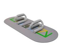 Qfdiwr Punti pompa per pavimento, barra pompa per pavimento - S forma forma maniglie forma - per palestra a casa, professionale con tappetino antiscivolo