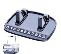 Qfdiwr Scheda di parcheggio temporanea per auto, targa di parcheggio, supporto per telefono auto multiuso per cruscotto, carta numero di telefono per veicoli, accessori auto per la navigazione durante