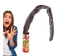 Qfdiwr Scherzo di serpente, serpenti in una lattina | snack creativi con patatine possono fare scherzi - Giocattolo di primavera di salto spaventato, scherzi di lattina di Gag,