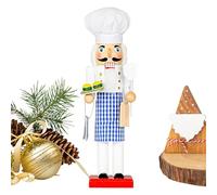 Qfdiwr Schiaccianoci decorazione natalizia - Collezione di chef da 36 cm - Collezioni di feste per decorazione del centro del tavolo, cappotto del, scaffale e atmosfera