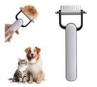 Qfdiwr Spazzola per gatti - Spazzole per toelettatura del cane | Pettine a doppio lato Districare Gatto Cani Poodle Goldendoodle