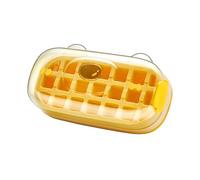 Qfdiwr Stampo per cubetti di ghiaccio | Stampo per cubetti di ghiaccio con facile rilascio di pressione | Stampo in silicone riutilizzabile per cucina familiare, riunioni a casa e attività all'aperto