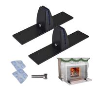 Qfdiwr Supporto Piedini Per Schermo,2 Pezzi Accessorio Resistente Con Clip Regolabili | Staffe Autoportanti per Porta - Per Ambiente Interno Clima Freddo Feste Uffici Casa E Stanza E Vacanze