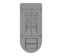 Qfdiwr Tappetino per ruota addominale, base lunga riutilizzabile antiscivolo e antisonore, tappetino per attrezzature per esercizi in palestra a casa - per saltare Pilates allenamento fitness