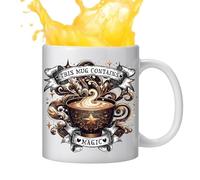 Qfdiwr Tazza da caffè con frase, tazze a parola | Tazza da caffè in ceramica a tema caffè da 350 ml,Tazza da latte per la colazione per caffè, tè, cioccolata calda, tazza da tè per il lavoro, la