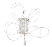 Qfdiwr Trappola per granchi | Attrezzatura da con 8 Anelli | Trappola per granchi Portatile per acque Profonde per gamberi Aragosta gamberi in Acqua salata per Kayak sul Ghiaccio