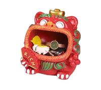 Qfdiwr Vassoio chiave, ciotola chiave per tavolo d'ingresso | vassoio portachiavi ciotola decorativa | Organizzatore di gioielli a forma di leone fortunato per il soggiorno, camera da letto, vanità