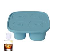 Qfdiwr Vassoio del ghiaccio del cilindro, stampo del ghiaccio del cilindro - Tray di ghiaccio a rilascio facile,4-cavity Stampo in silicone cavo per cocktail di whisky bevande da tè, fabbricazione del