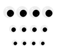 QFEHTHSK 12 Pezzi Adesivi per Occhi Tridimensionali, Decorazione per Occhi Autoadesiva, Materiali Fai da Te Fatti A Mano, Adesivi per Occhi Creativi, Accessori per La Decorazione della Casa