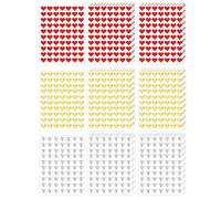 QFEHTHSK 21 Fogli di Adesivi A Cuore Glitterati, Adesivi A Cuore Autoadesivi, Adesivi per Buste Nuziali, Adesivi d'Amore Romantico, Adesivi Decorativi Fai da Te, Adesivi Decorativi per Scatole Regalo