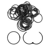 QFEHTHSK 40 Anelli Metallici Divisi, Anelli per Tende, Anelli per Tende da Doccia, Anelli Metallici Multifunzionali, Accessori per Tende, Accessori Fai da Te, Anelli per Riporre Oggetti