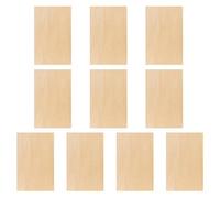 QFEHTHSK Confezione da 10 Tavole di Legno Tagliabili per Pittura, Trucioli di Legno Decorativi Tagliati, Tavole di Legno Fai da Te Vuote, Trucioli di Legno Fatti A Mano