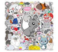 QFEHTHSK Confezione da 100 Adesivi per Topi Cartoni Animati, Adesivi Carini per Bambini, Adesivi Graffiti Creativi, Possono Essere Utilizzati per Decorare Valigie, Album di Ritagli, Biciclette, ECC.
