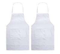 QFEHTHSK Confezione da 2 Grembiuli da Cucina, Grembiuli da Cucina, Grembiuli con Tasche, Grembiuli alla Caviglia, Grembiuli da Barbecue, Grembiuli per Utensili da Cucina, Ristorante, Bar