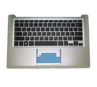 QFFOZSW Poggiapolsi e Tastiera per Laptop per Z141 MB27716023 K3103 Argento Top Case(German GR)