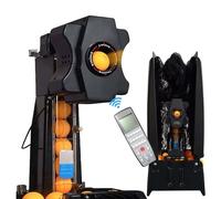 QFGain Allenamento Automatico per Ping Pong con Rete di Raccolta Automatica delle Palline, Rotazione Multidirezionale, 30-80 Palline/Minuto, capacità di Oltre 200 Palline,200balls