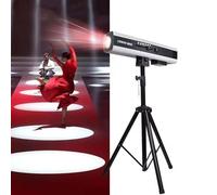 QFGain Faretto da Palco con Supporto Regolabile - LED A Doppio Fuoco, Proiettore Seguipersona A 6 Colori da 660/880 W, con Controllo Manuale della Luce per Dj/Schema Personalizzato,880W