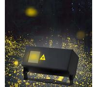 QFGain Proiettore di Luci da Giardino, Luci di Natale A Stelle Mobili A LED, Impermeabile Ip65, Faretto da Giardino, Luci Decorative da Palcoscenico, Proiezione Ultra Ampia, Puntale per Albero Yellow