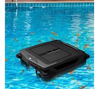 QFGain Robot Pulitore per Piscine A Energia Solare Senza Fili, Skimmer Automatico per Piscine, Aspirazione Potente, Filtro Fine da 450 μM, Parcheggio Automatico, Doppia modalità di Ricarica