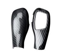 QFJFBGGH 2 Pezzi/Set in Fibra di Carbonio per BMW X5 X6 E70 E71 2008-2017 Pomello del Cambio Auto Copertura Finiture Accessori Interni Collari del Cambio Auto Interni Auto