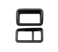 QFJFBGGH Decorazione Interni per C-HR per CHR 2016-021 Fendinebbia Interruttore Coperchio Serbatoio Pulsante Trim Faro Interruttore Cerchio Adesivo Telaio Copertura Trim(RHD Black 2 PCS)