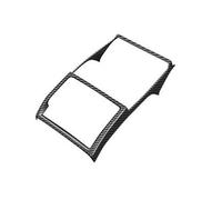 QFJFBGGH Decorazione Interni per Toyota per Alphard per Vellfire 40 Serie 2023 2024 ABS Sedile Posteriore Air Vent AC Condizione Presa Copertura Trim Adesivo Telaio Copertura Trim(Carbon 1pcs)