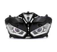 QFJFBGGH Faro Moto Fari Anteriori Moto Angel Demon Eye HID Proiettore HID Angel Eye Per YZF R25 Per R3 R25 2013-2017 Fari anteriori a Led(Bule)