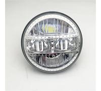 QFJFBGGH Faro Moto Faro Anteriore A LED Cromato 5-3/4" E 5,75" Con Luci Diurne Motociclette Per XL883/XL1200 Per Glide Per Deuce Per Street 500 Per Street 750 Fari anteriori a Led(A)