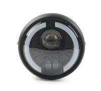 QFJFBGGH Faro Moto Faro Anteriore A LED Da 5,75" Con Luce Svolta DRL Hi/Lo Universale Moto Cruiser E Auto Da Corsa Fari anteriori a Led