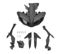 QFJFBGGH Faro Moto Per MT09 MT 09 MT-09 FZ09 2017-2020 Faro Anteriore Moto Coprimozzo Superiore Set Copertura Impermeabile Fari anteriori a Led(Set Black)